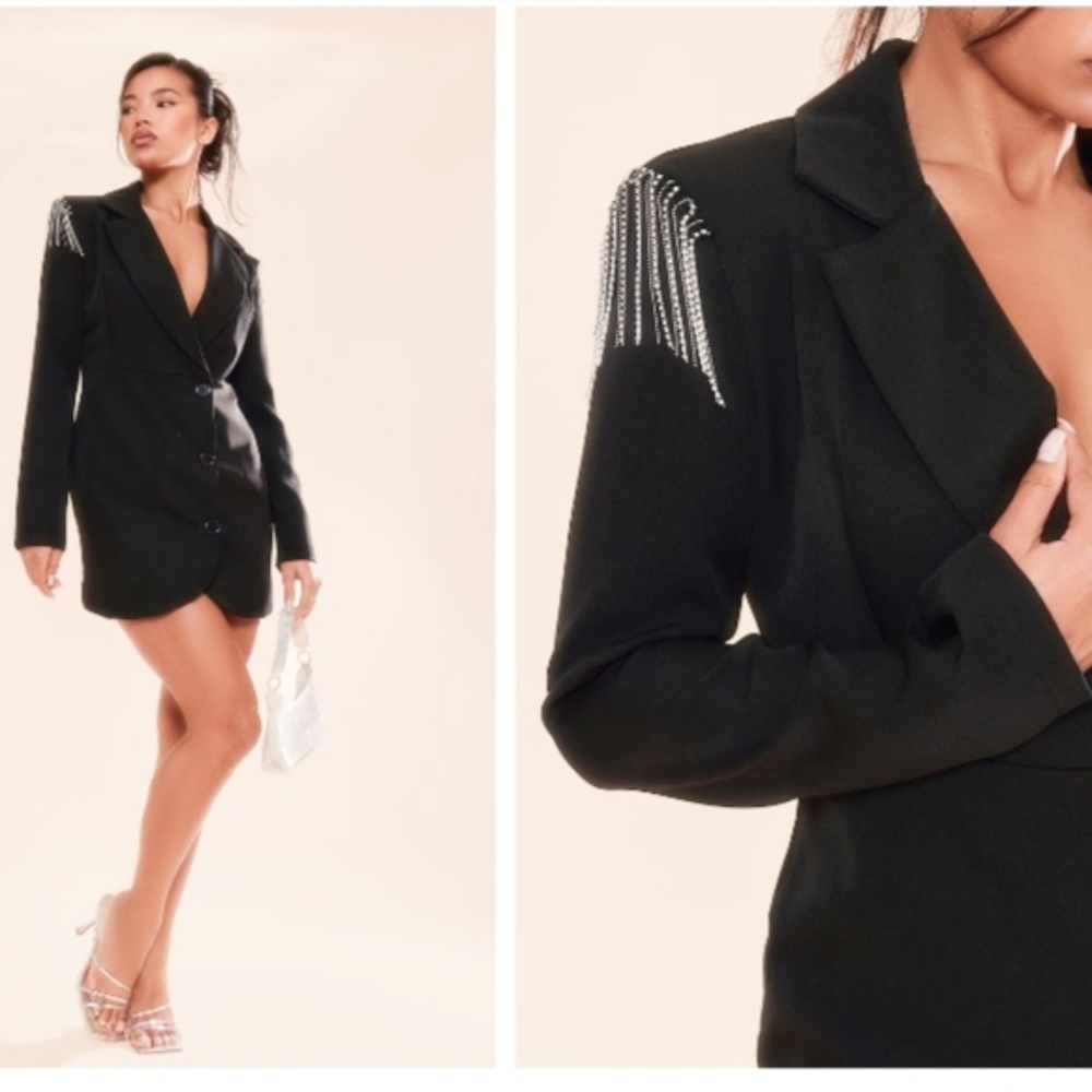 PLT Diamante Blazer Dress